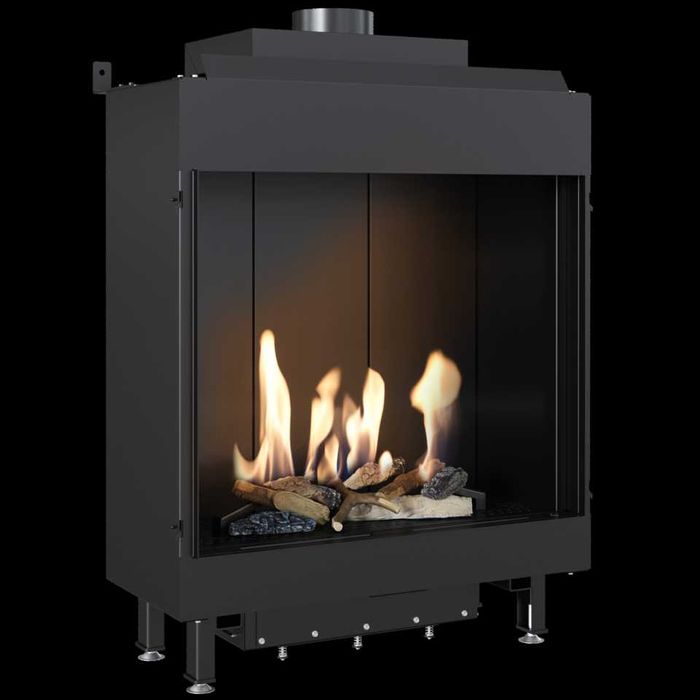 kominek na gaz ziemny leo 70 promocja 9900zł kompleksowy montaż KRATKI