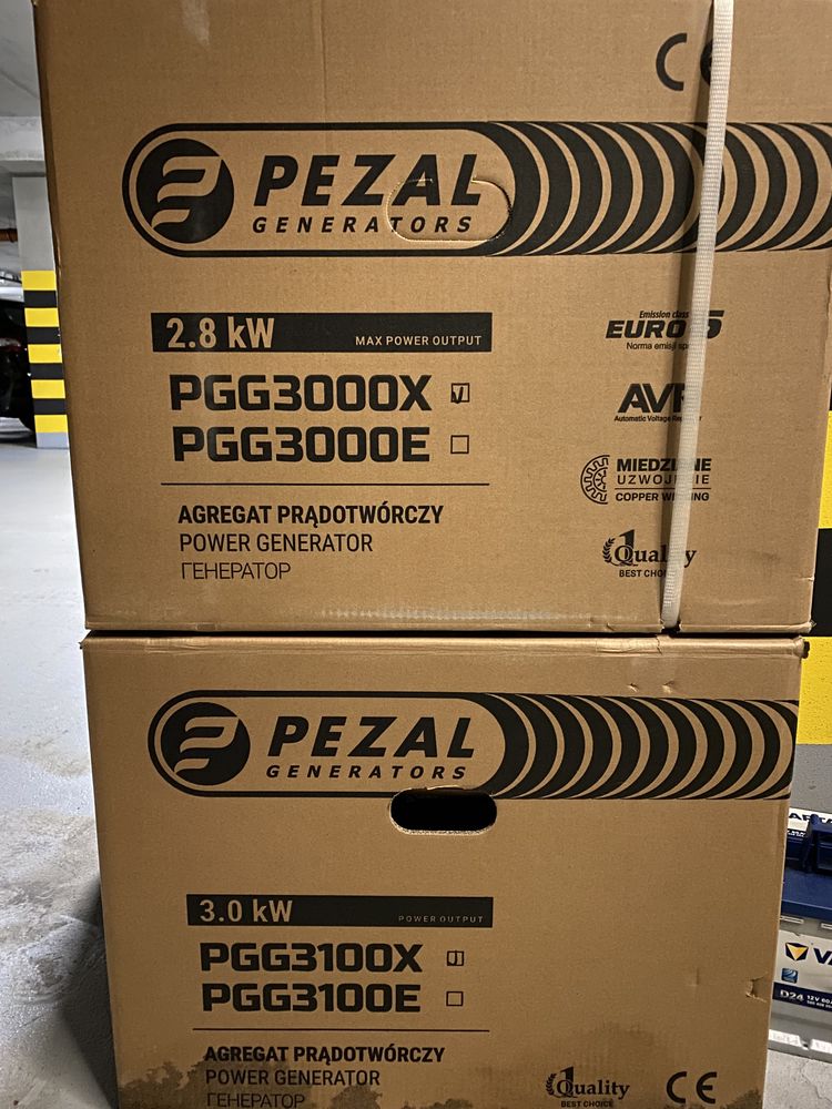 Agregat prądotwórczy PEZAL 3.0 kW PGG3100X i 2.8 kW PGG3000X
