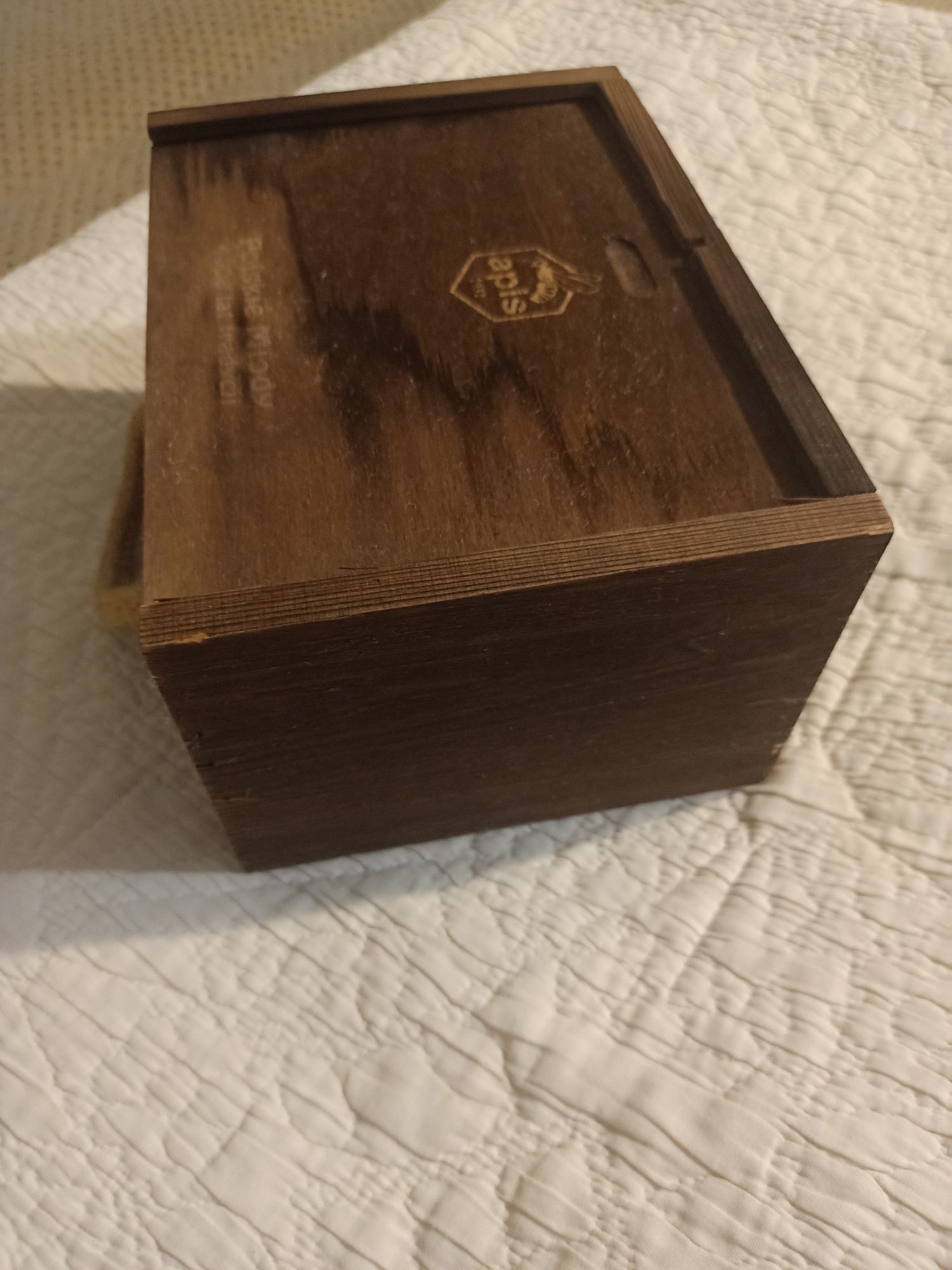 Drewniana skrzynka, pudełko do decoupage