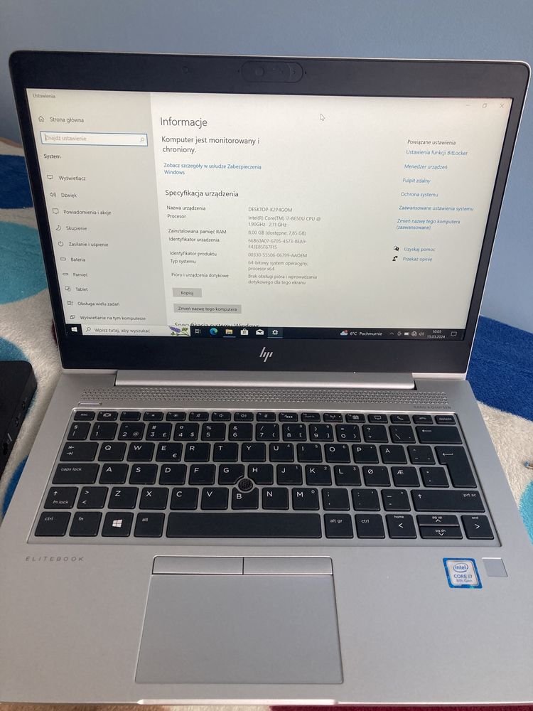 Hp 830 G5 i7 mocna konfiguracja