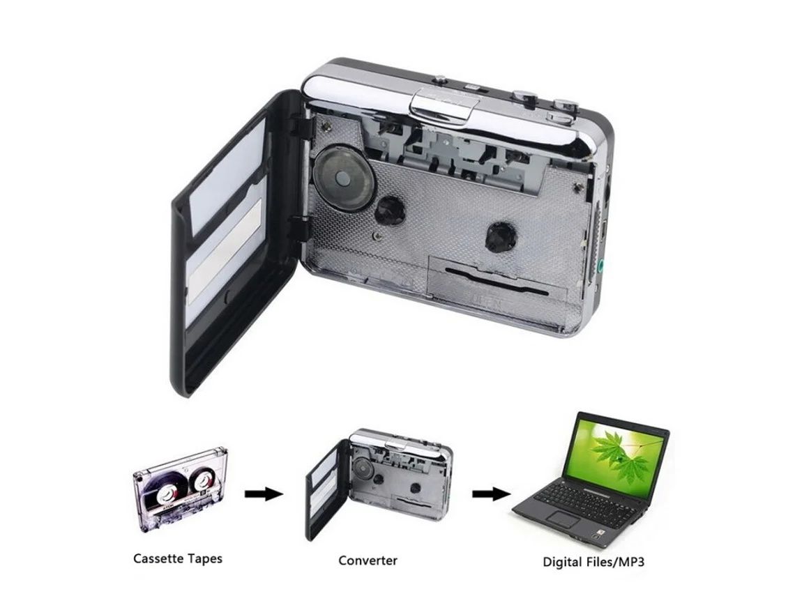 Leitor MP3 Walkman Cassette Player Usb Cassette To Converter Capture A
