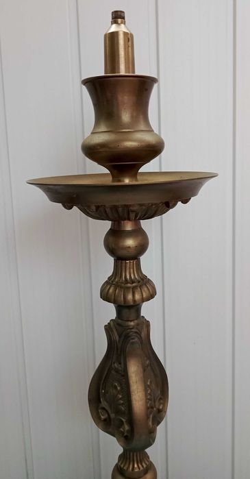 Świecznik / Lampa duży 83 cm mosiężny