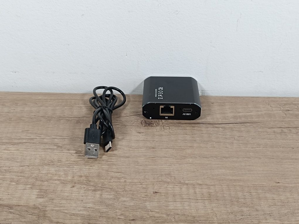 Rozdzielacz sieciowy 1x2 RJ45 LAN 1 Gb/s