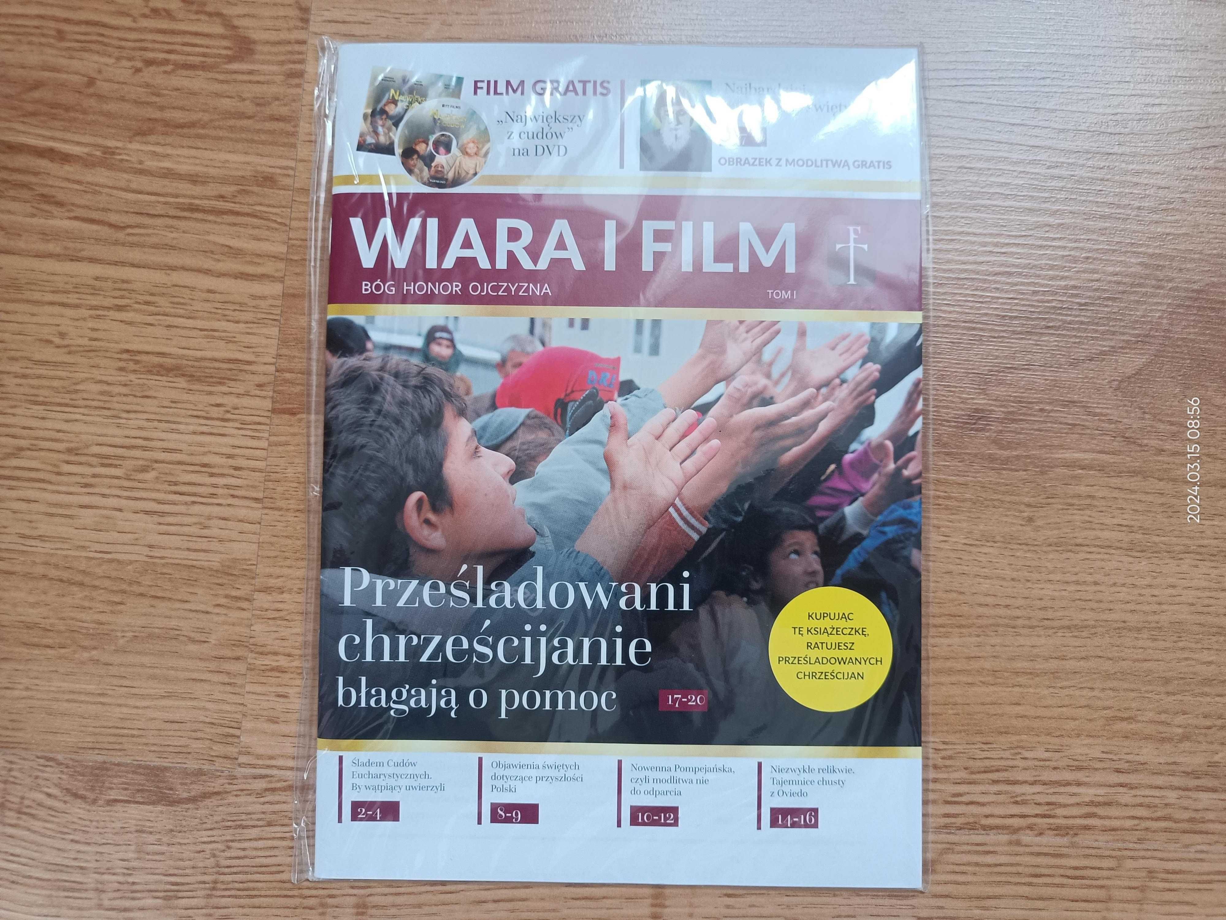 Wiara i film wraz z filmem DVD Największy z cudów + obrazek