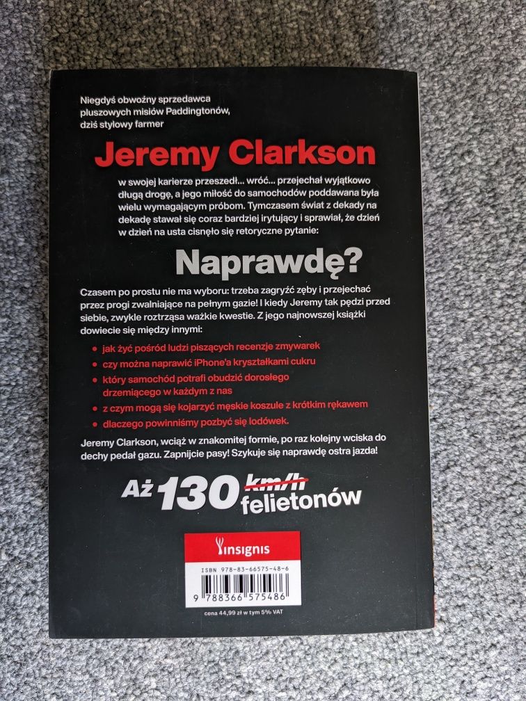 Nowa Książka Jeremy Clarkson Naprawdę?