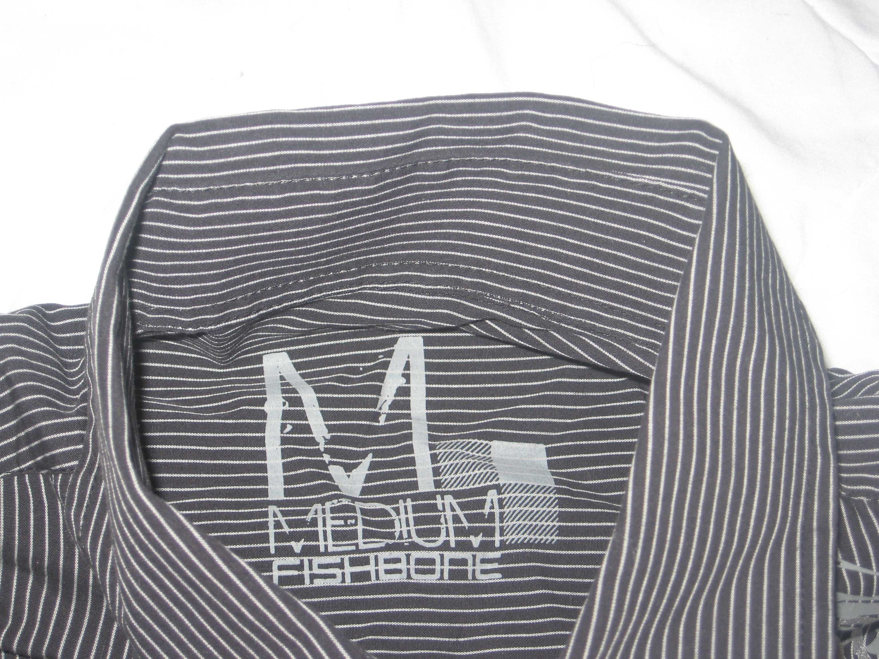 koszula długi rękaw paski Fishbone Limited M bawełna klata 108cm