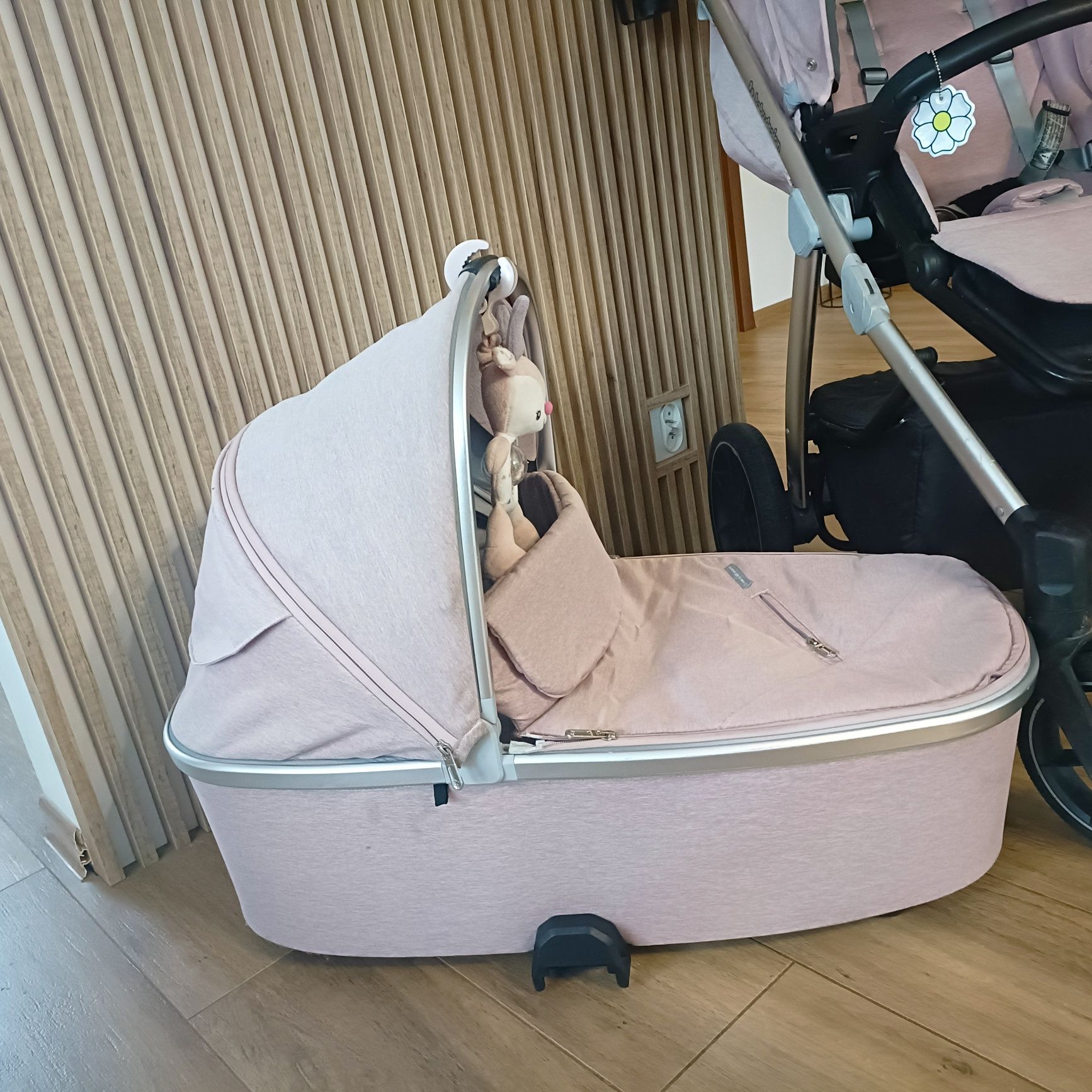 Wózek dla dziewczynki gondola + spacerówka Baby Design
