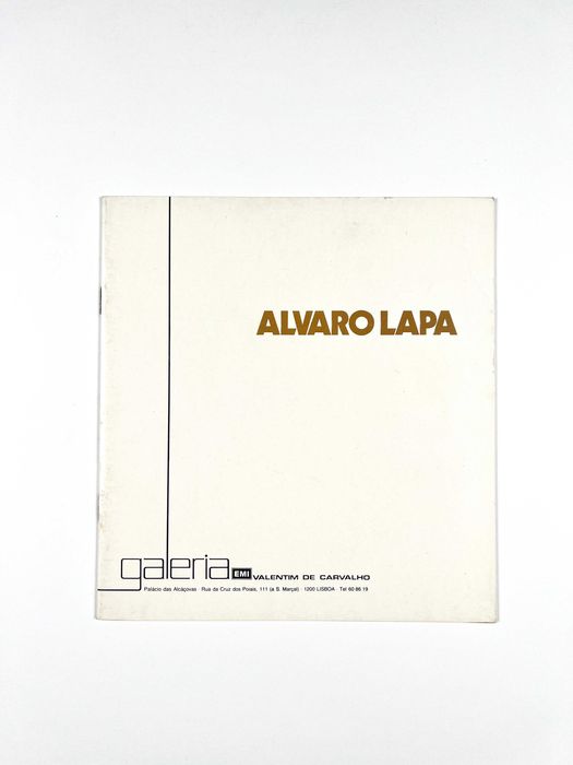 Álvaro Lapa Galeria Valentim de Carvalho 1984 Catálogo da exposição