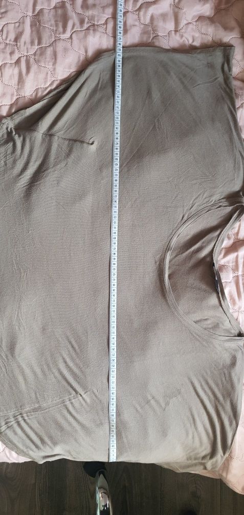 Bluzka nietoperz motylek H&M brązowa lejący materiał