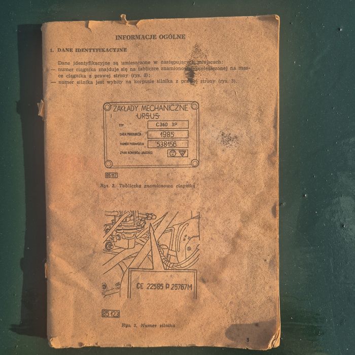 Instrukcja użytkowania Ursus 360 3P