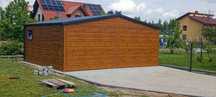 Garaz blaszak 6x6 Drewnopodobny
