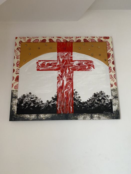 Картина акрил  со смыслом 67*57