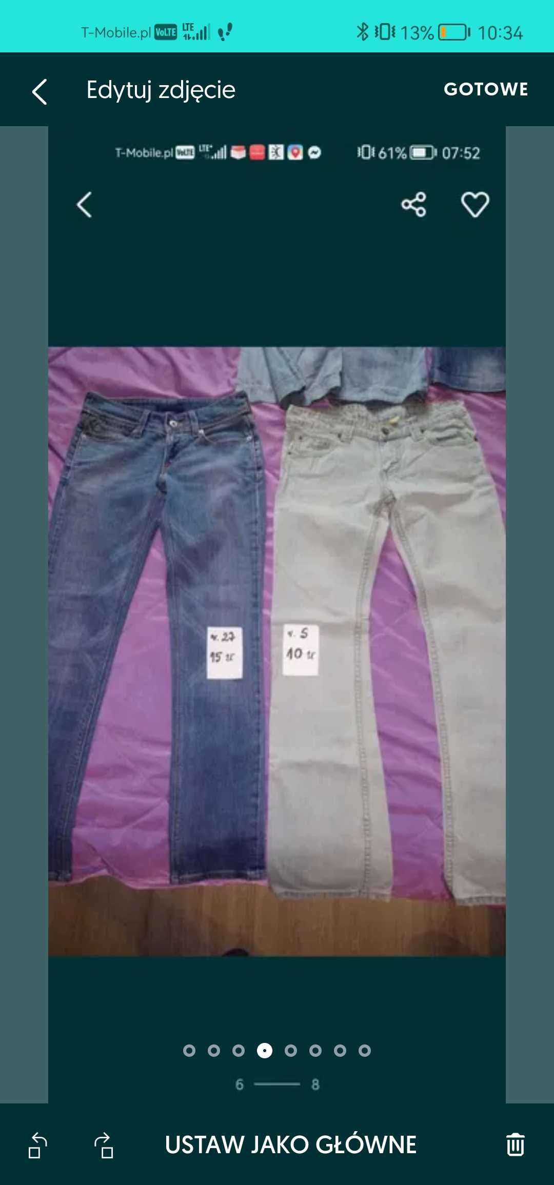 Spodnie jeans jeansowe dżins XS S M
