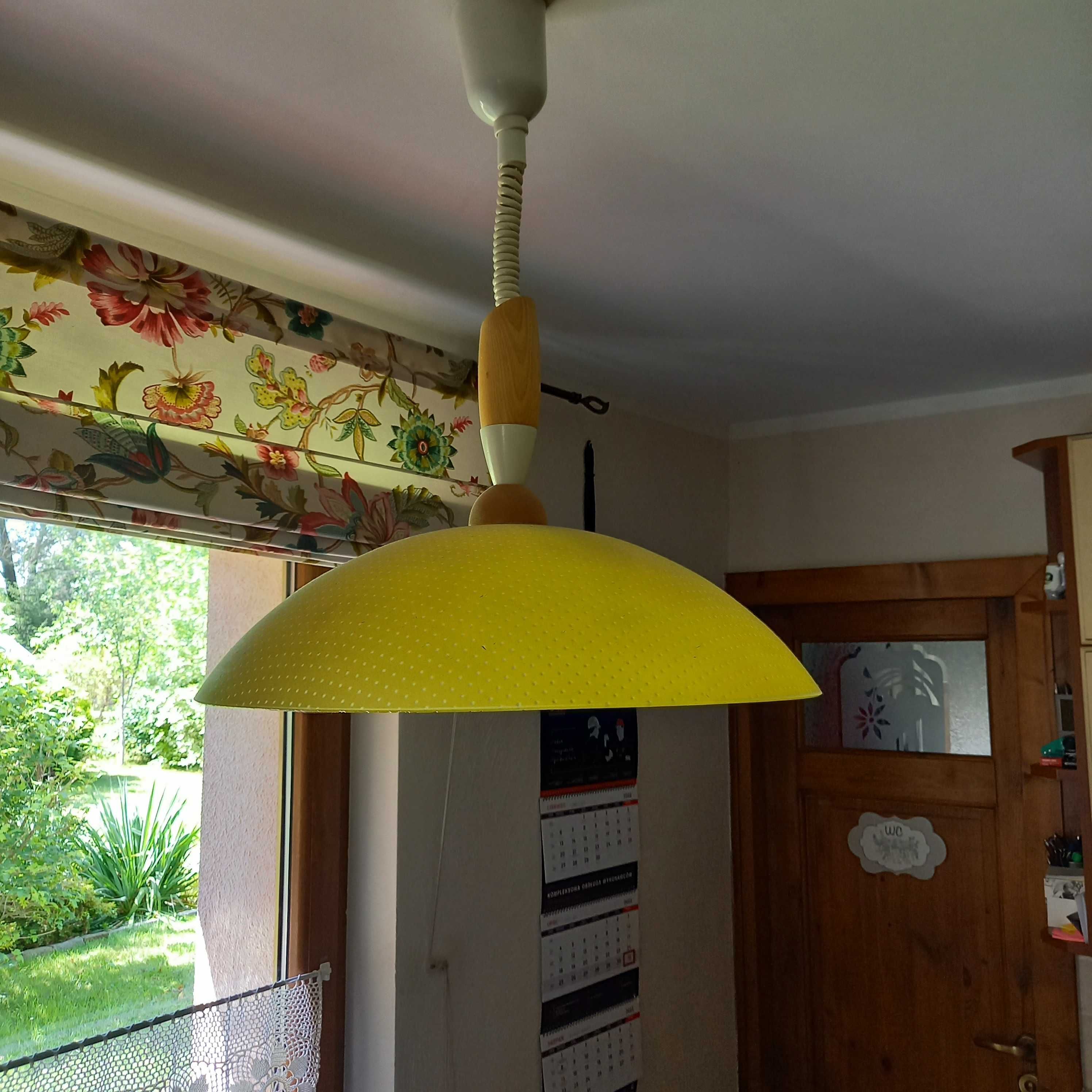 Lampa sufitowa żółta