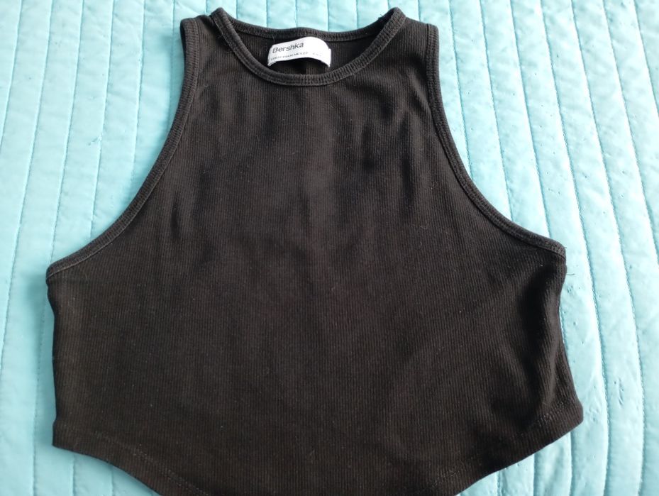 Top canelado Bershka