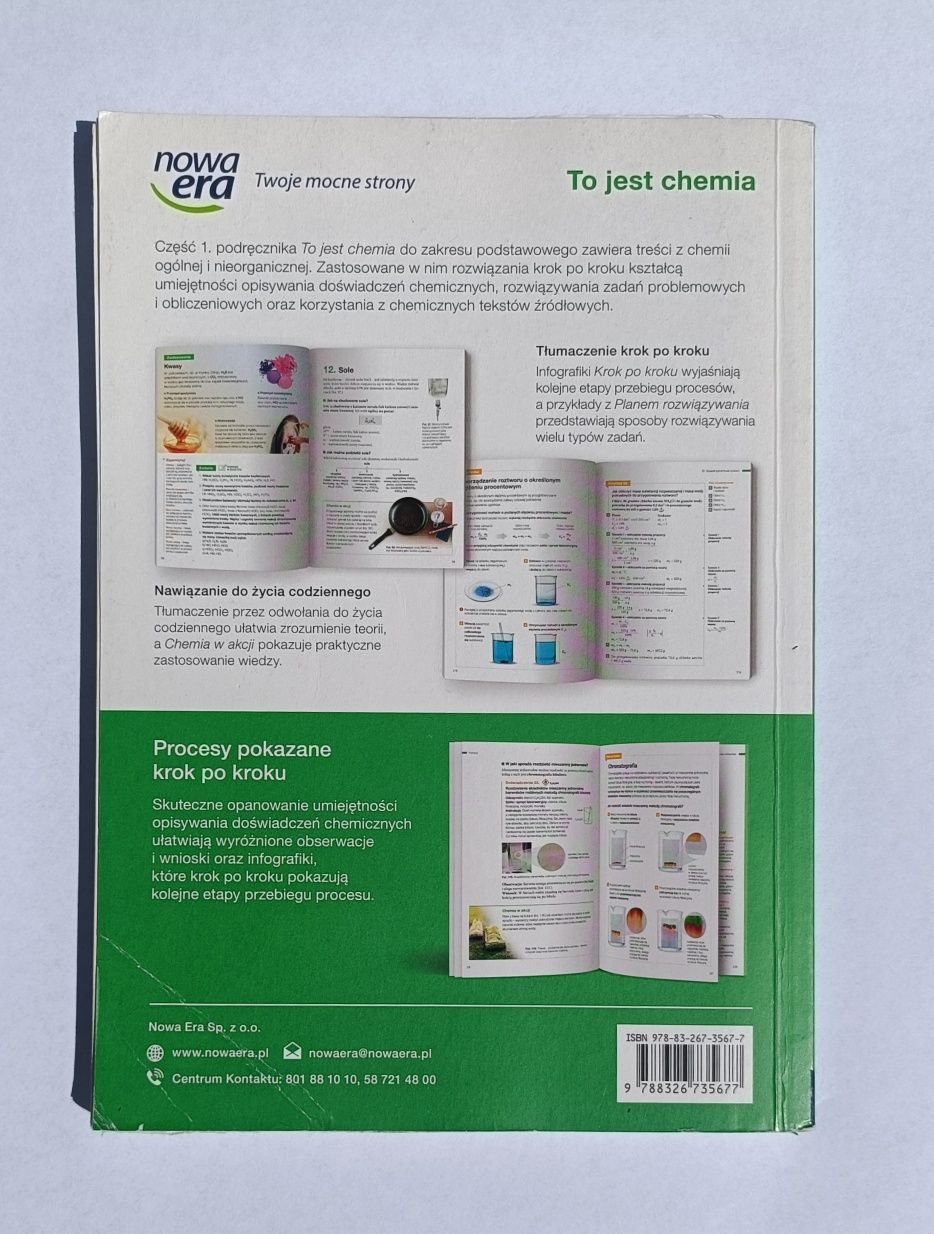 Podręcznik do chemii klasa 1 poziom podstawowy nowa era