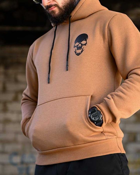 Тактичне худі на флісі «Донецька область», койот  без передоплати