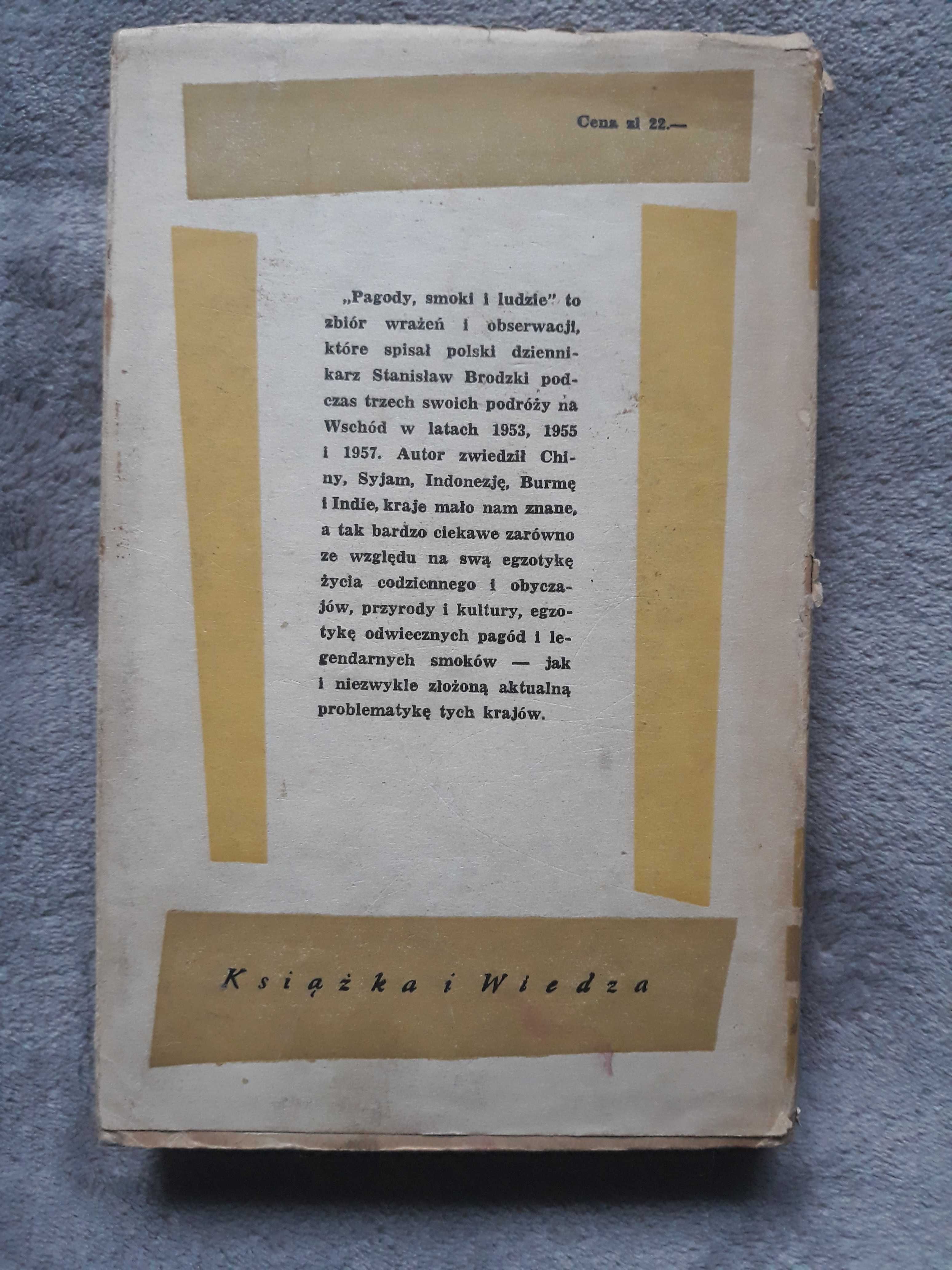 Pagody, smoki i ludzie - Stanisław Brodzki książka podróżnicza