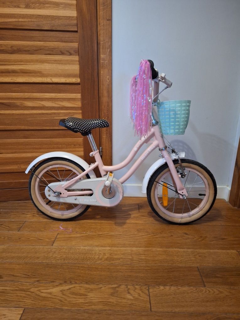 Rower dla dziewczynki Sun Baby 14 cali, różowy.