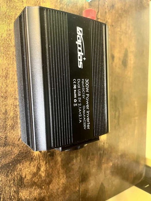 Bapdas Przetwornica napięcia DC 12 V na AC 230 V, 220 V z USB (4,2 A)