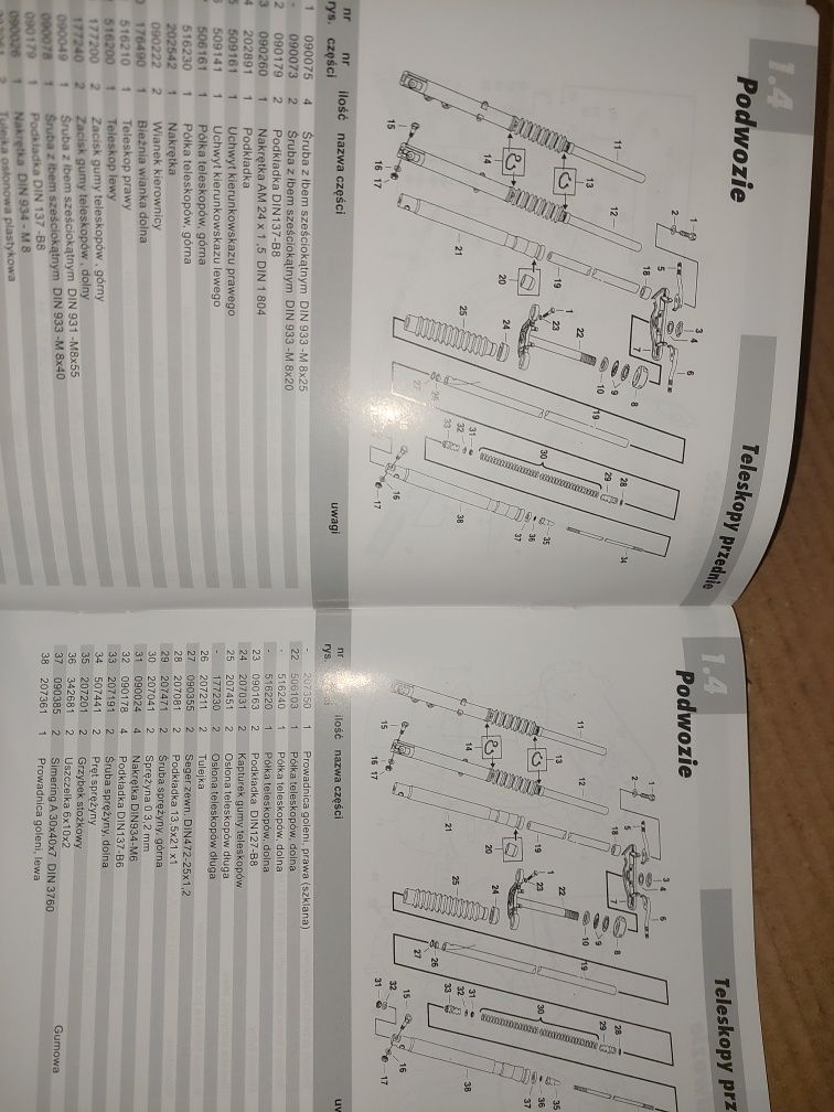 Nowy katalog czesci instrukcja obsługi rama silnik simson sr50