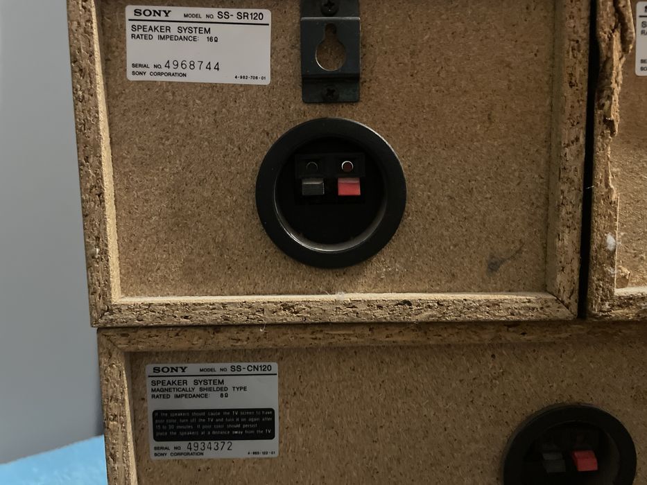 Sony 2xSR 120 + CN 120 zestaw kolumn 3‑elementowy