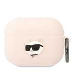 Karl Lagerfeld KLAPRUNCHP AirPods Pro cover różowy/pink Silicone
