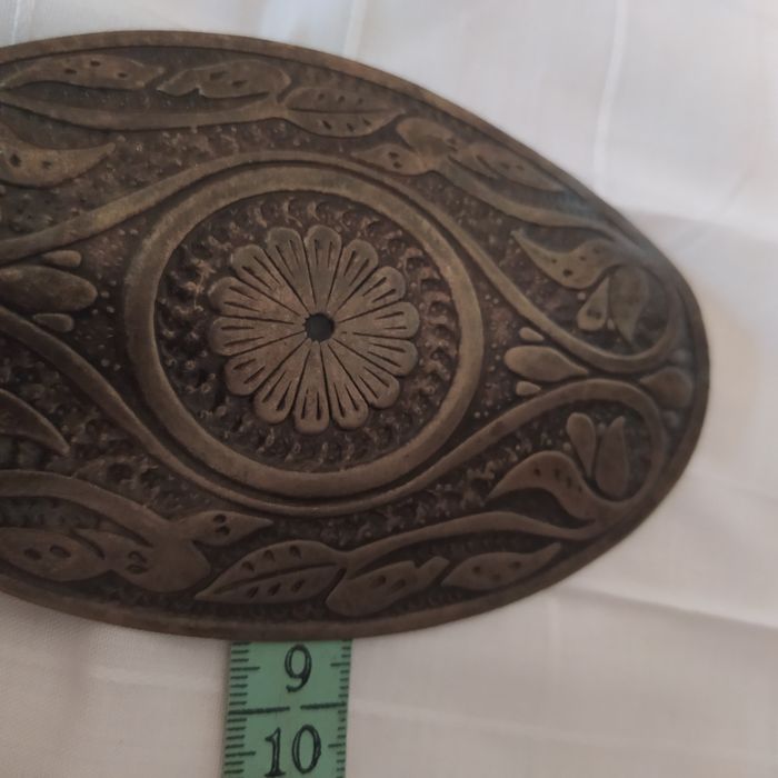 Винтажная пряжка на  ремень .Латунь