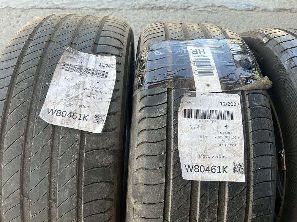 Opony letnie 8szt.225-55R18 Michelin, Continental.B.ladne 150 zl