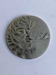 Medalha em prata maciça 2009 de homenagem a Luís de Camões