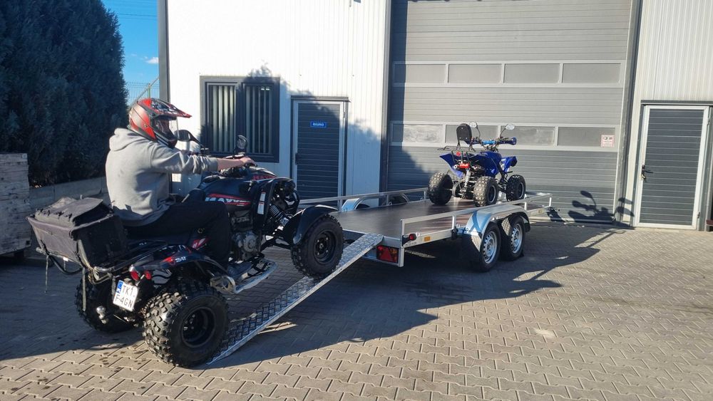 Przyczepka platforma na Quady 400x156 750 kg Producent - TRANSPORT