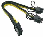 Rozdzielacz zasilania PCI-E 8PIN do 2x 6+2PIN do karty graf VGA 1 szt.