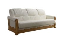 Sofa Wersalka skórzana KOMFORT skóra naturalna/dąb PRODUCENT