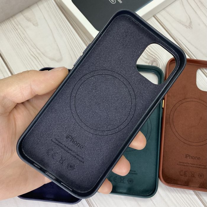 Шкіряний чохол Original Leather Case MagSafe iPhone 14/14 Pro Айфон 14