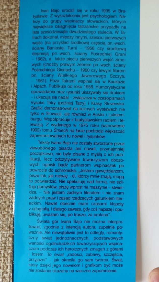 Śmiech na linie literatura górska na świecie - Ivan Bajo