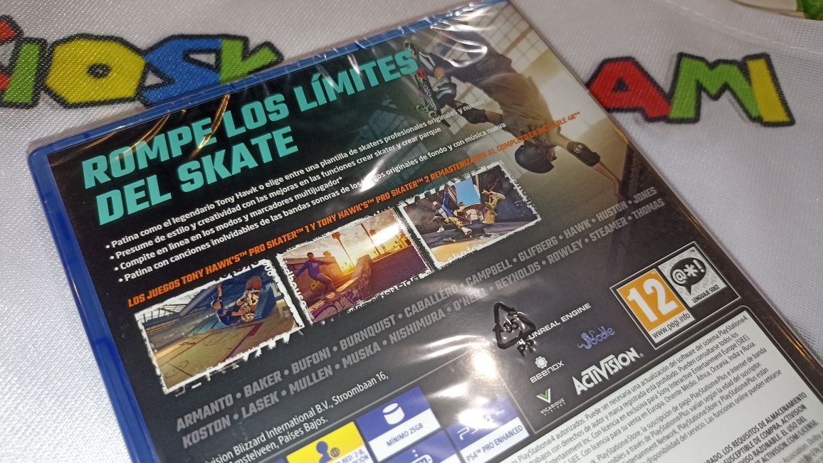 Tony Hawk's Pro Skater 1+2 po angielsku PS4 (nowa). możliwa zamiana