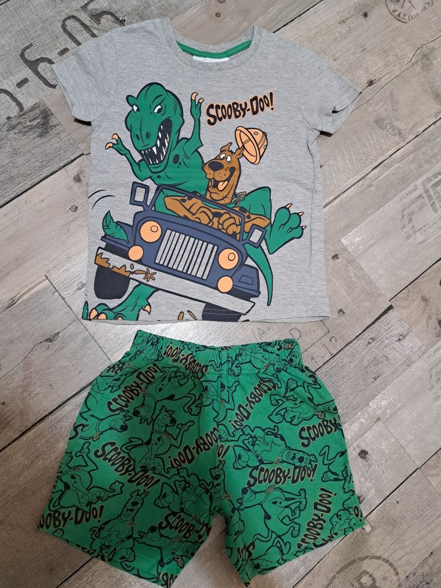 Piżama dwuczęściowa letnia Scooby - doo rozmiar 98 104