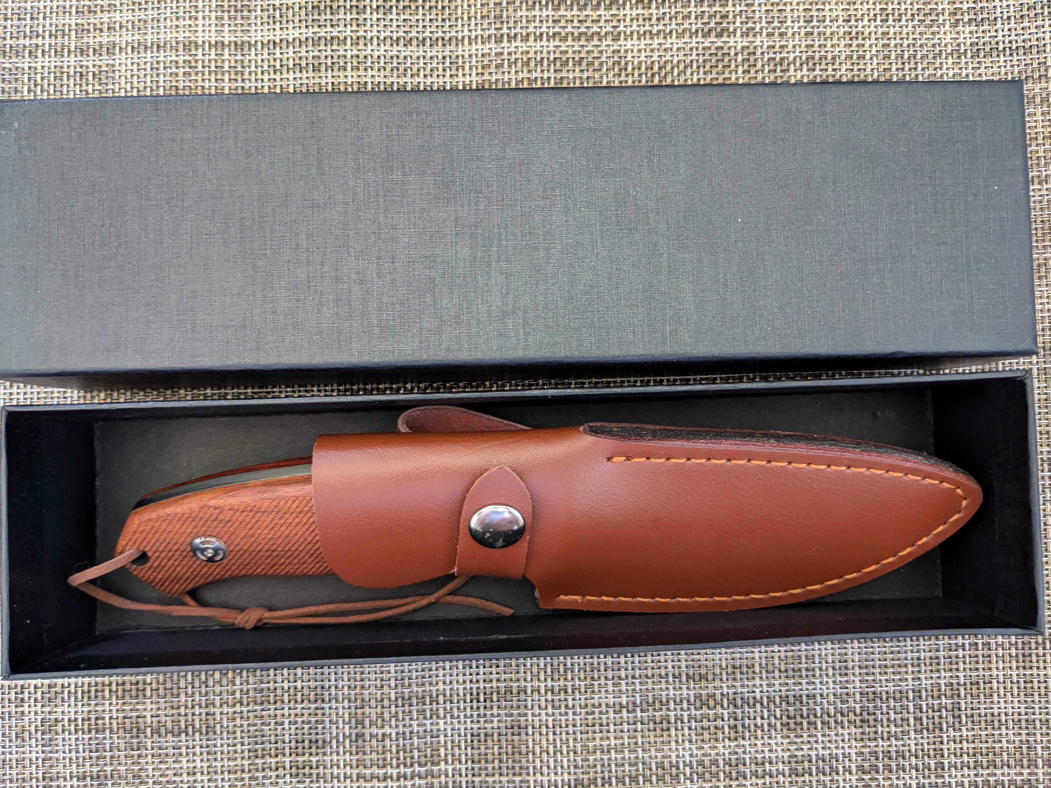 Нож Lionsteel, сталь D2, нож охотничий, ніж фултанг преміум класа