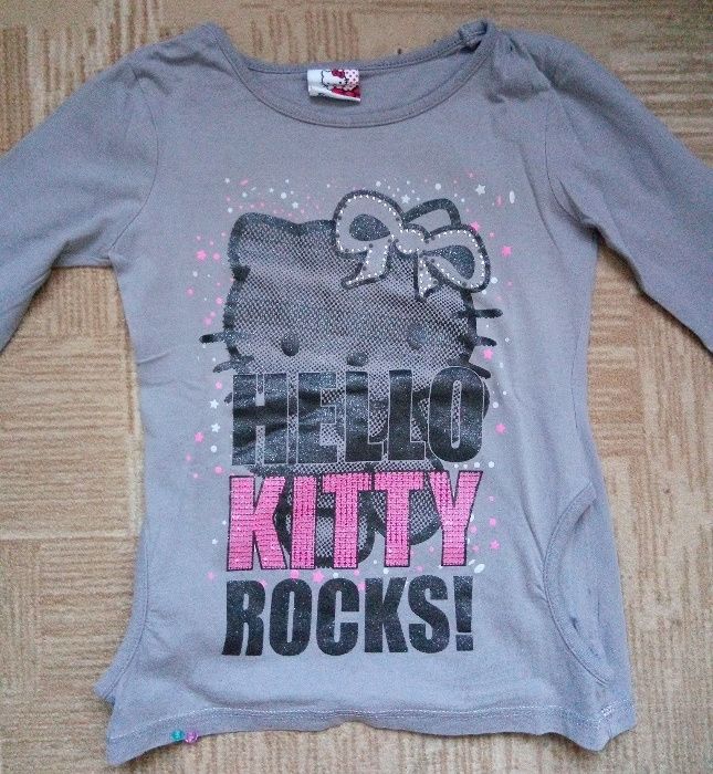 bluzka koszulka Hello Kitty rozmiar 122-128