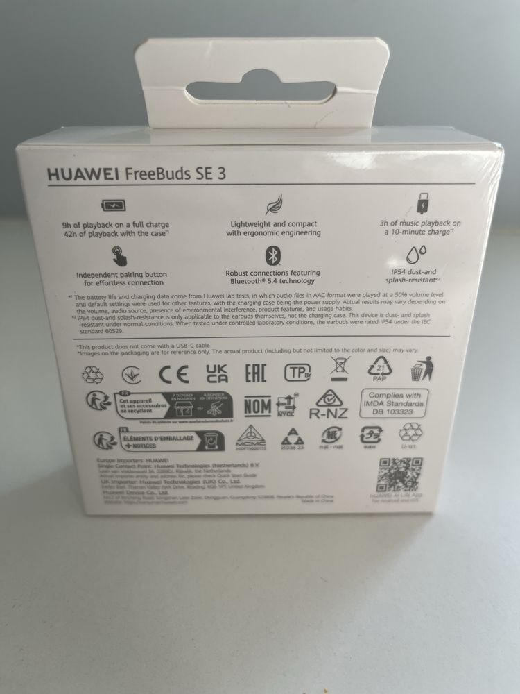Huawei FreeBuds SE 3 - Nowe, zafoliowane