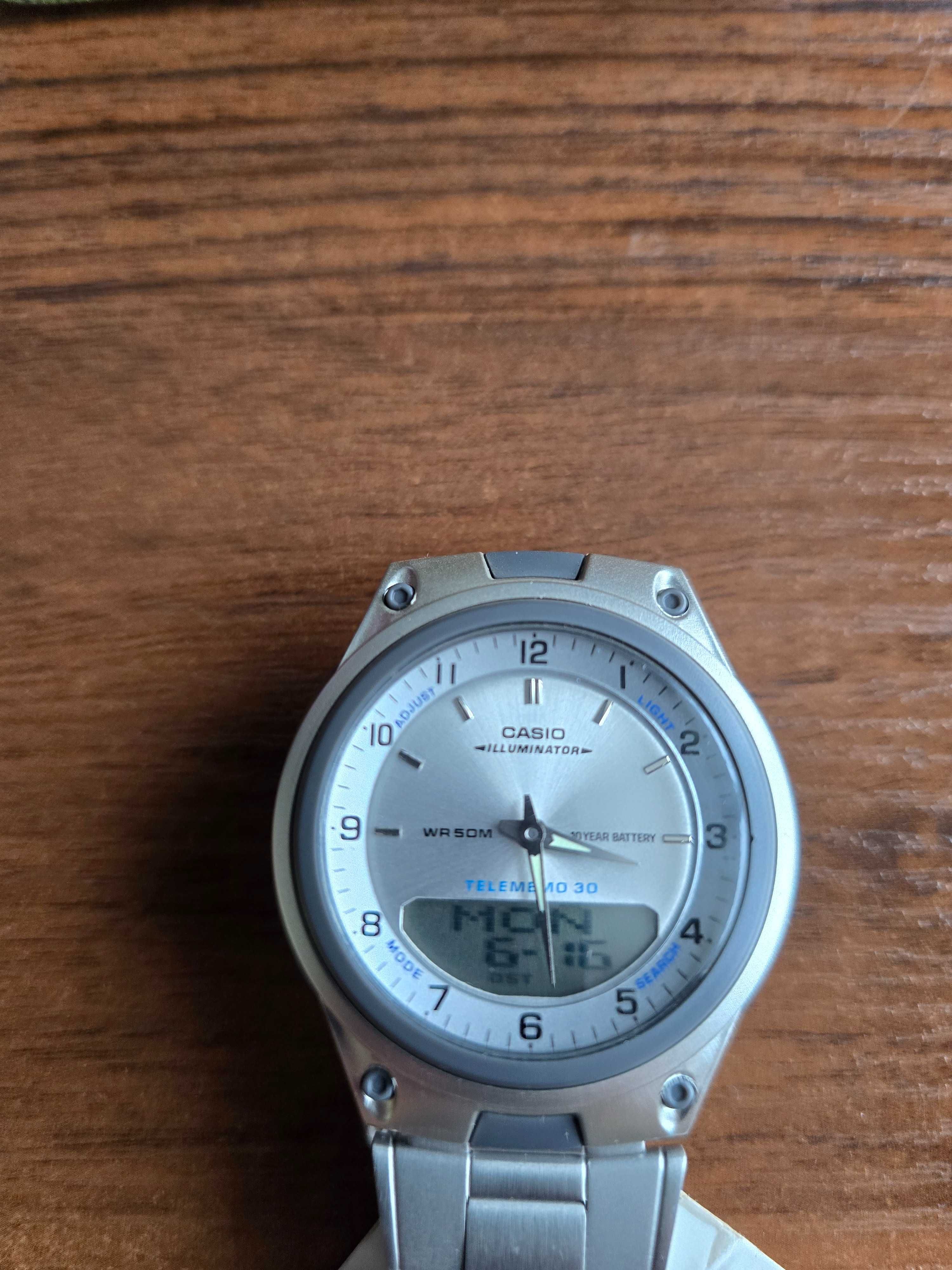 Męski zegarek Casio AW-80D-7av DUAL -TIME NOWY