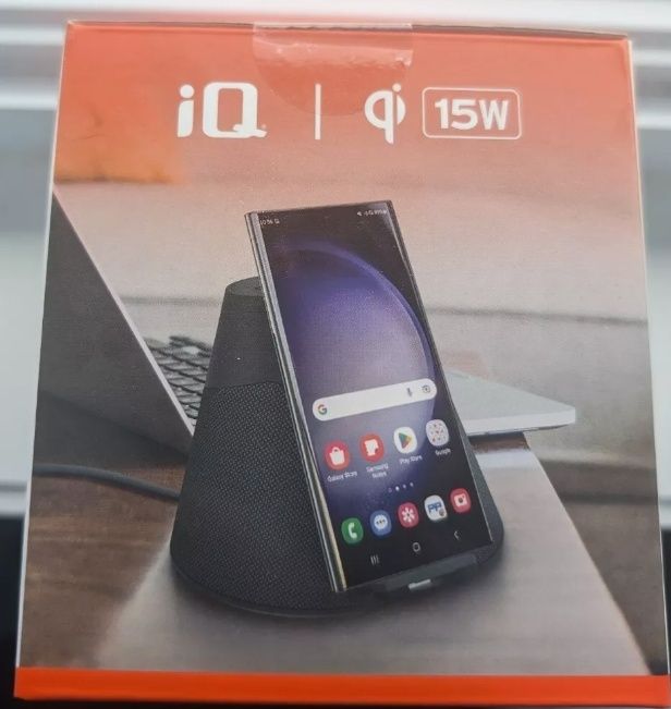 Głośnik iQ Wave IQWHS1 2x5W BT5.1 ładowarka Magsafe 7.5W Qi 15W