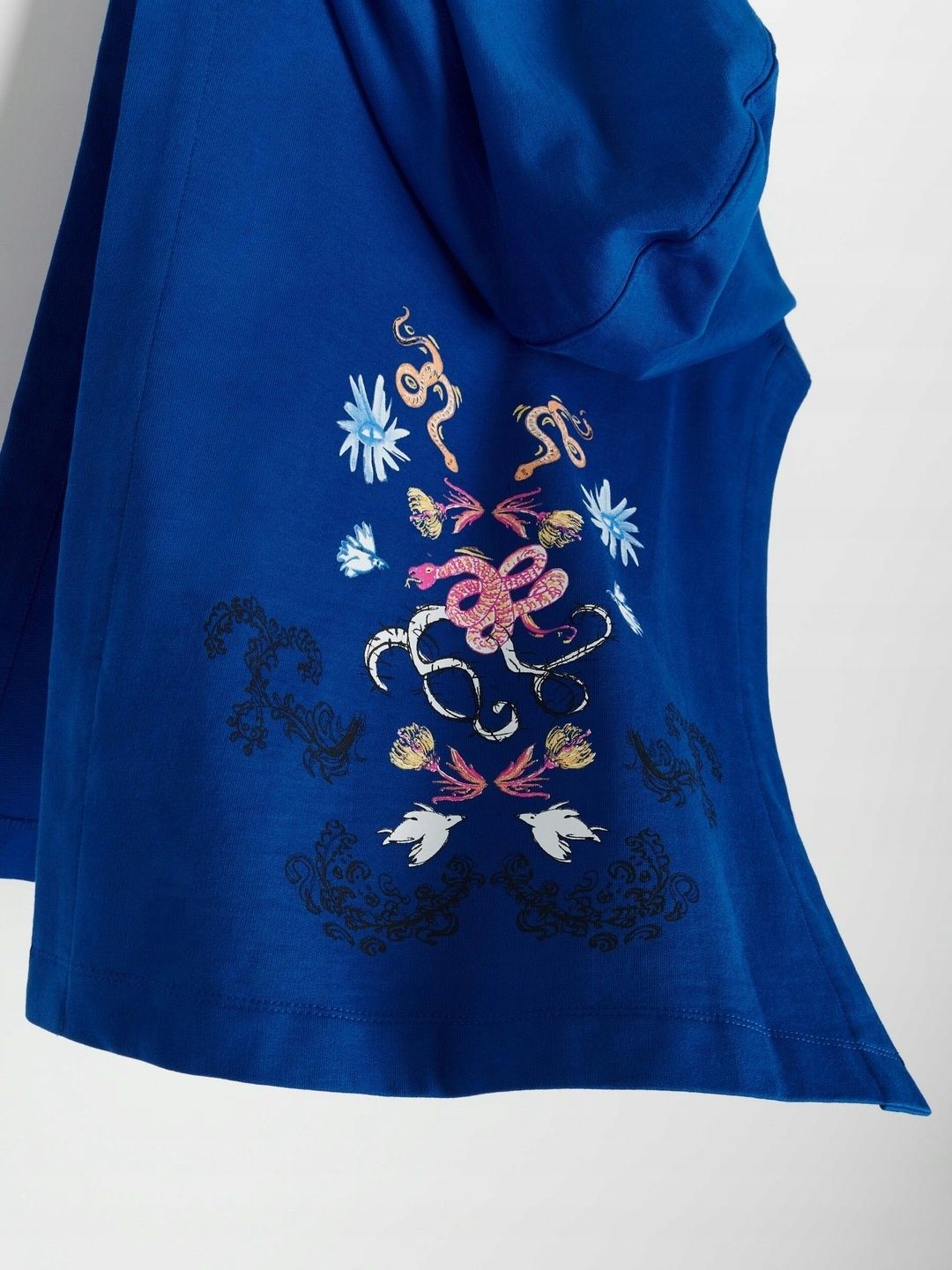 Reserved Bluza kamizelka z kapturem 36 S chabrowa nowa bawełna  38 M