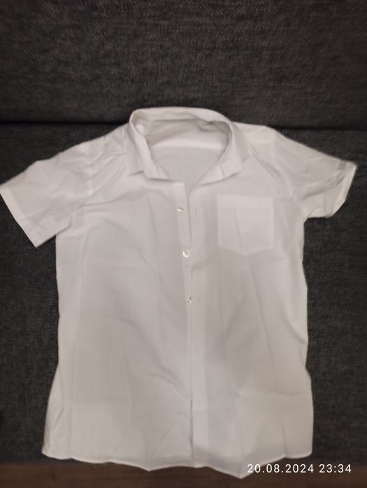 Белая рубашка 12-13 лет