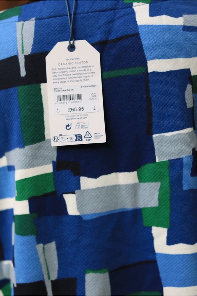 Seasalt Cornwall tunika z bawełny organicznej 38