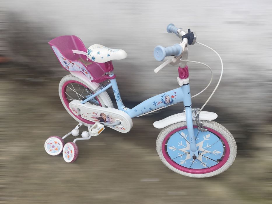 Bicicleta de menina Frozen, pneus 16'