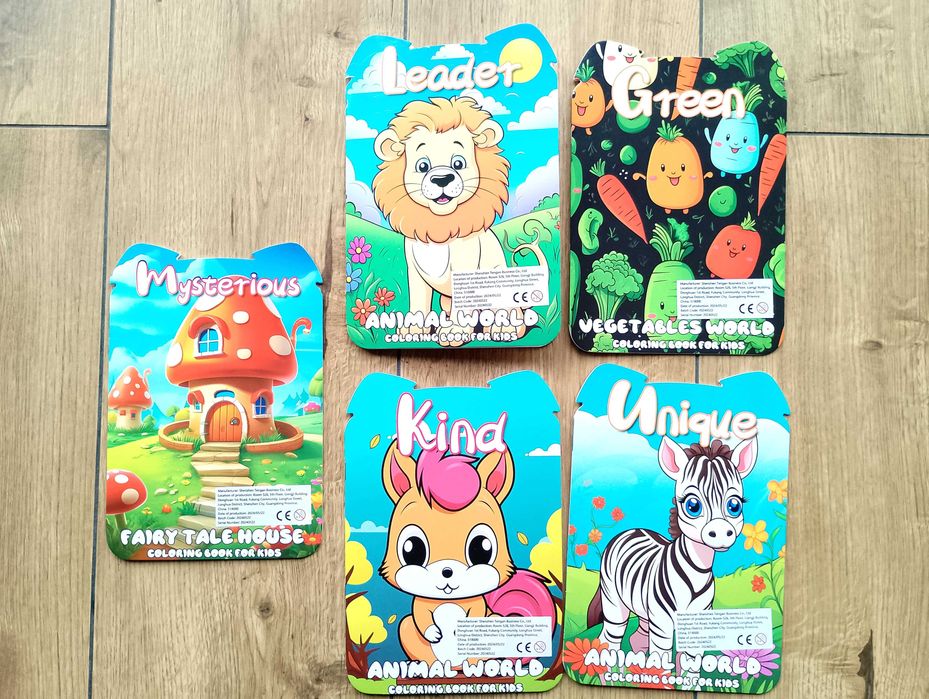 5 kolorowanek, kolorowanki dla dzieci, Coloring Book for Kids