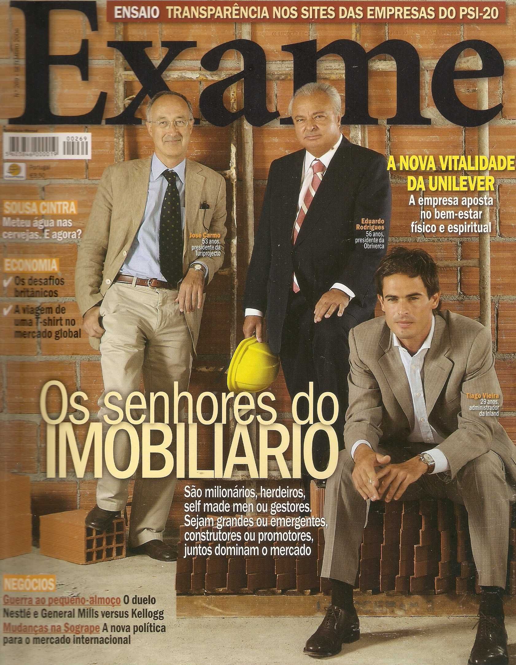 Tiago Vieira na revista Exame de 2006