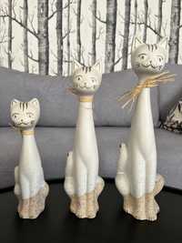 Figurki dekoracyjne Koty 3 sztuki