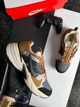 Чоловічі кросівки найк рантек Nike C2K Run Runtekk Black Beige Brown